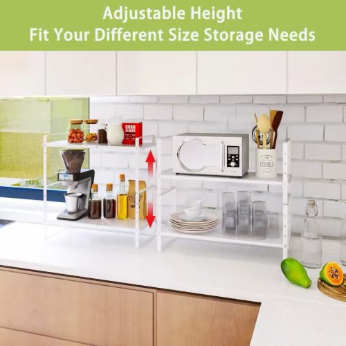 Across-Star Expandable Cabinet Shelf Organizer Rack, - Image 3