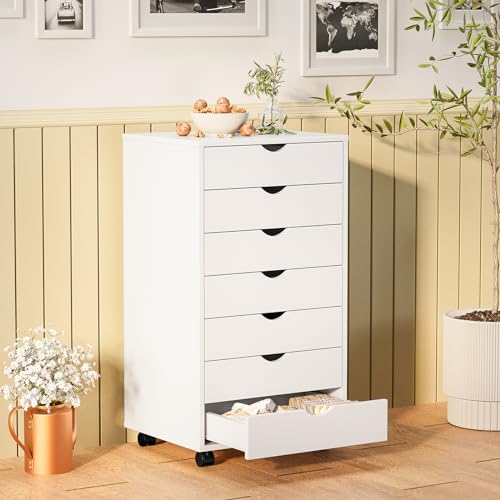 Sweetcrispy 7 Drawer Rolling Storage Cabinet with Wheels - Image 3