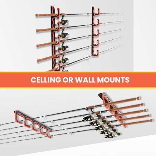 Gocozer Fishing Rod Holder for Garage, H5 Wall or Ce | All Products - Image 3