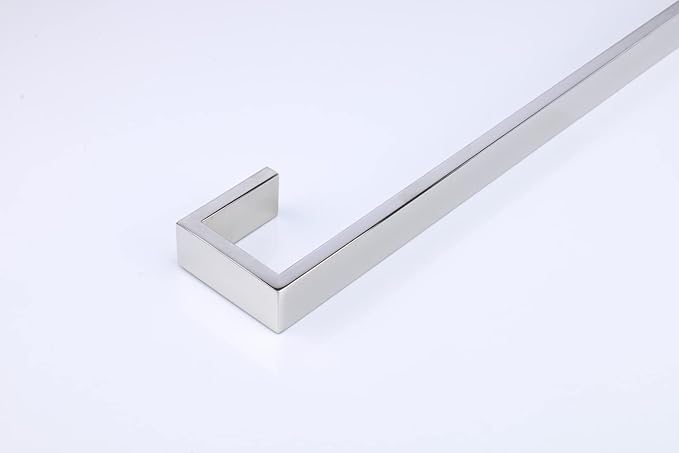 TocTen Bath Towel Rack - Square Base Thicken SUS304 Stainless Steel Towel Bar for Bathroom, Bathroom Bar Accessories Towel Rod Heavy Duty Wall Mounted Towel Holder (Polish Chrome, 24 Inch)