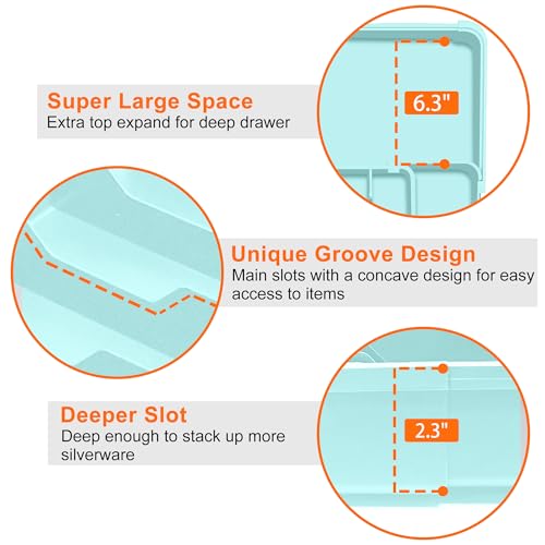 Expandable Silverware Drawer Organizer, Utensil Tray for Kitchen - Image 5