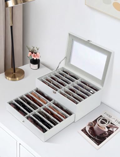 Sunglasses Storage Organizer Case with 24 Adjustable | All Products - Image 3