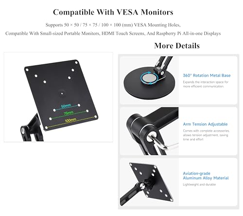 VESA Monitor Stand, Compatible with Up to 19inch Monitors - Image 4
