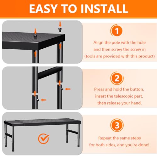Expandable adjustable stackable kitchen organizer,Spice Racks - Image 7