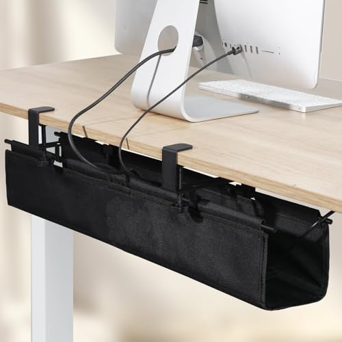 MAXECHO Under Desk Cable Management Tray 28" - Clamp on Wire - Image 7