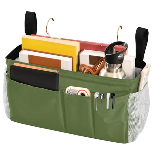 YETTASBIN Olive Green Bedside Caddy Hanging Storage - Image 2
