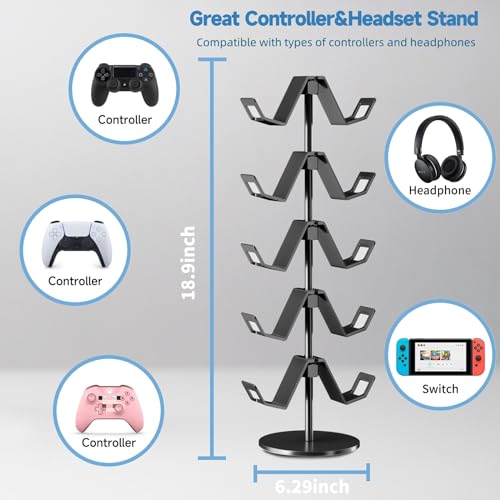 Controller Stand,5 Tier Headphone Holder for Classroom - Image 3