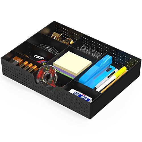 Simple Houseware Drawer Organizer Tray, 9 Adjustable Compartments - Image 2