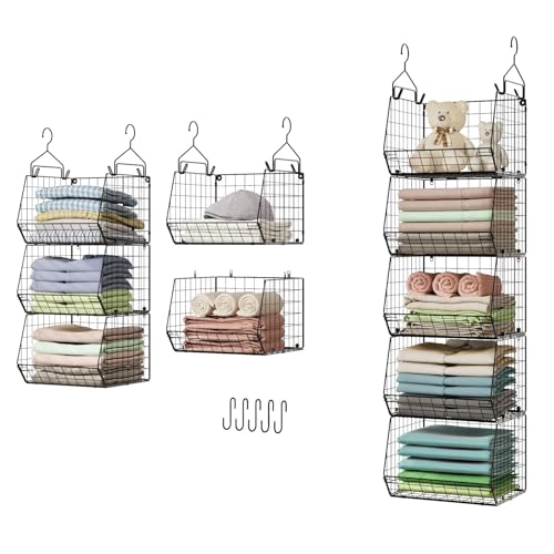 X-cosrack 5 Tier Closet Hanging Organizer, Clothes Hanging - Image 2