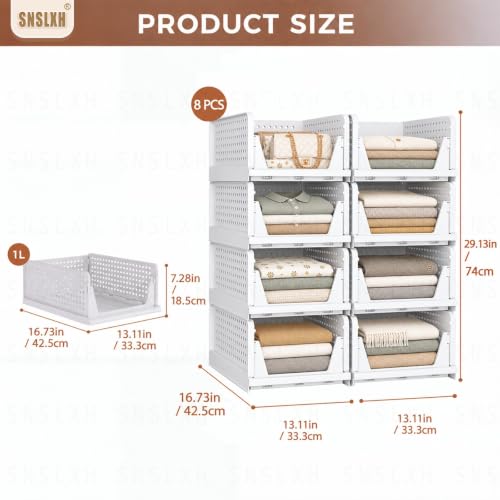5 Pack Closet Organizers and Storage, Reinforced Stackable - Image 4