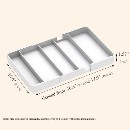 Shallow Desk Drawer Organizer, 1.73" Modular Expandable Tray - Image 3