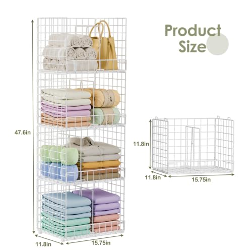 4Tier Stackable Closet Storage and Organizers | Home Organization - Image 3