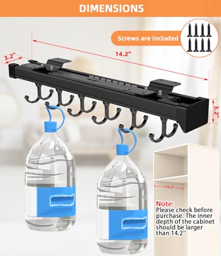 Pull Out Broom Holder With Adjustable Double Row Sliding - Image 5