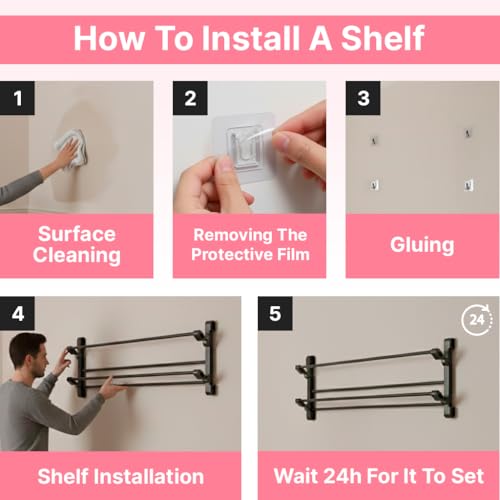 Foldable 26-Inch Wall Mounted Shoe Rack Organizer, Holds 6 Pairs - Image 7