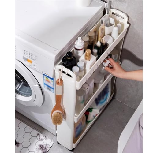 Slim Storage Organizer Cart Narrow Shelf Kitchen Bathroom - Image 5