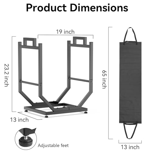 Firewood Rack, Indoor/Outdoor Firewood Holder | Home Organization - Image 4