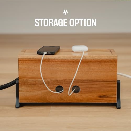 Extra Large Cable Management Box, Wood Cord Hider Box & - Image 7