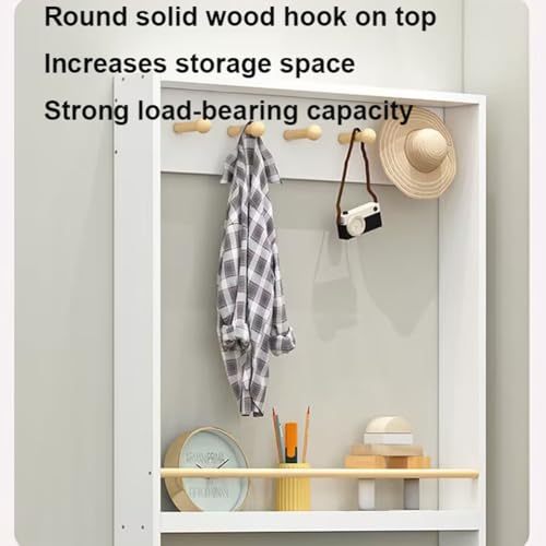 Behind Door Bookshelf Tall Narrow Book Shelf,Behind Door 3/4 Tier - Image 5
