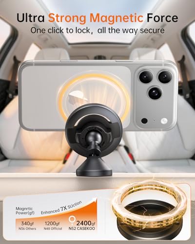 SYNCWIRE MagSafe Car Mount, Adjustable Magnetic Phone Holder - Image 6