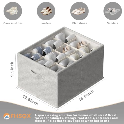 FHSQX 2 Pack Shoe Organizer for Closet,Foldable Shoe | All Products - Image 4