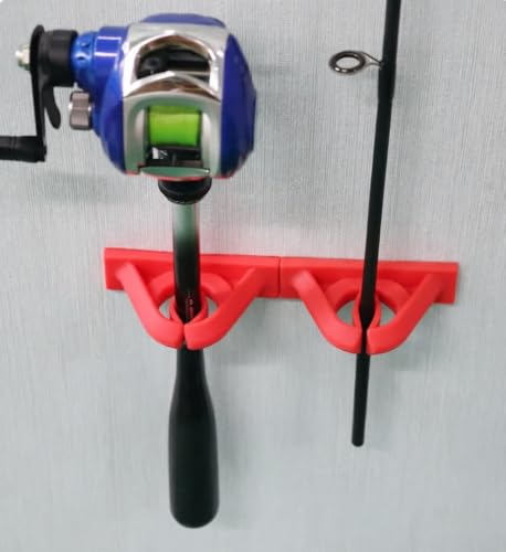 4-Pack Silicone No-Drill Fishing Rod Holder – Wall-Mounted - Image 3