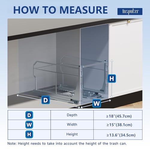 Insputer Pull Out Trash Can Under Cabinet with Push | All Products - Image 6