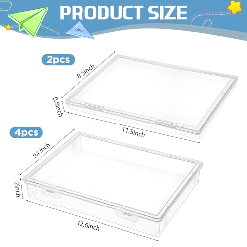 6 Pack Art & Craft Organizer Storage Case Board Game - Image 3
