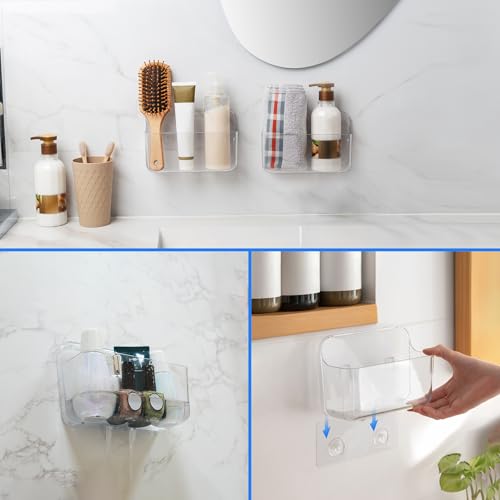 Diesisa Wall Mount Organizer, 2Pc Small Adhesive Cabinet Door - Image 6