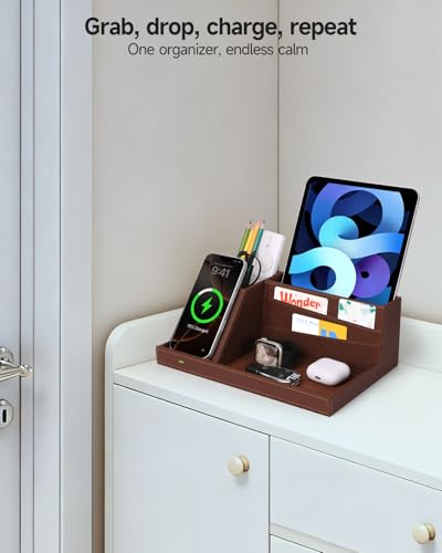 Fast Wireless Charging Station with Desk Organizer for iPhone - Image 7