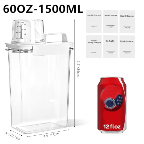 60 OZ Laundry Detergent Dispenser, Liquid Laundry Soap Dispenser - Image 4