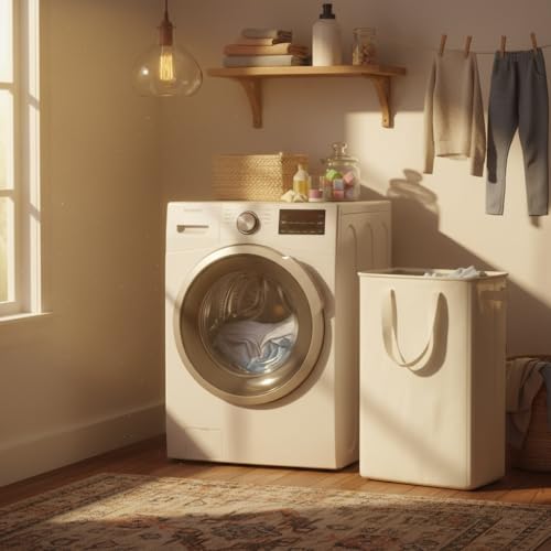 efluky Slim Laundry Basket, Narrow Laundry Hamper with Handles - Image 7
