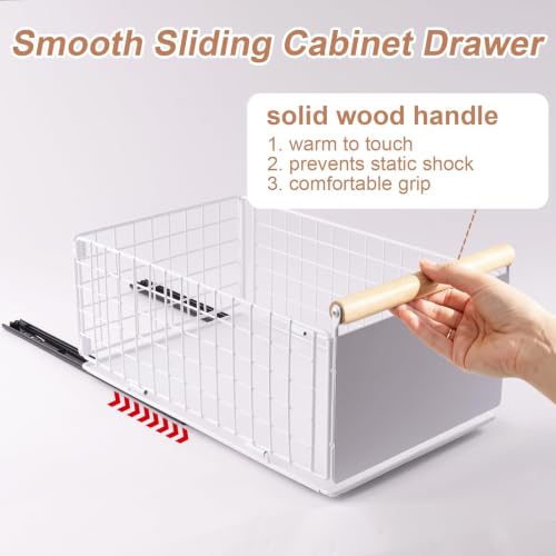 2 Pack Pull Out Cabinet Organizer Slide Out Storage - Image 5