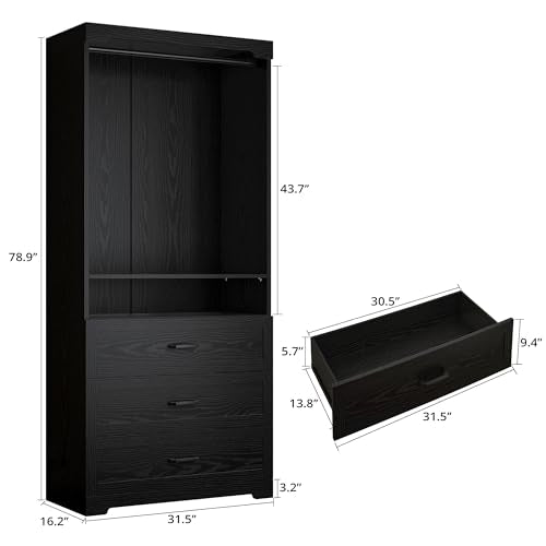 IRONCK Freestanding Closet System with Adjustable Shelves - Image 3