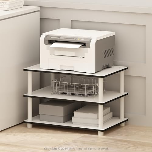 Furinno JUST Toolless Printer Stand with Storage, 3-Tier - Image 2