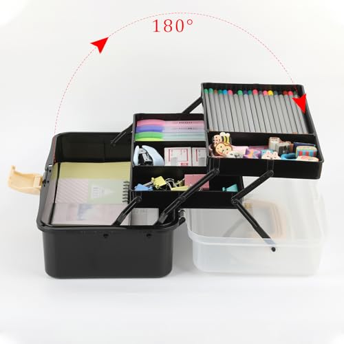 BTSKY 3-Layer Plastic Dividing Storage Box Craft Organizer - Image 5