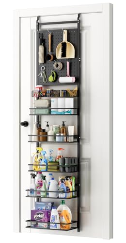 mustry Over The Door Organizer with 2 PegBoards and 6 - Image 2