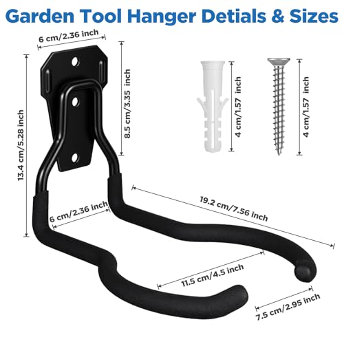 4pcs Weedeater Rack, Tool Hangers for Garage wall Mount - Image 3