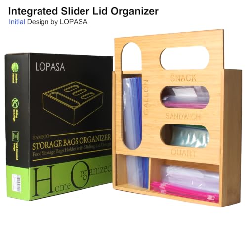 LOPASA Baggie Organizer for Drawer Compatible with Ziplock Bags - Image 4