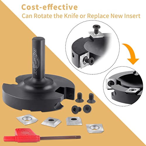 CNC Spoilboard Surfacing Router Bit,1/2 Inch Shank 3 Inch Cutting - Image 3