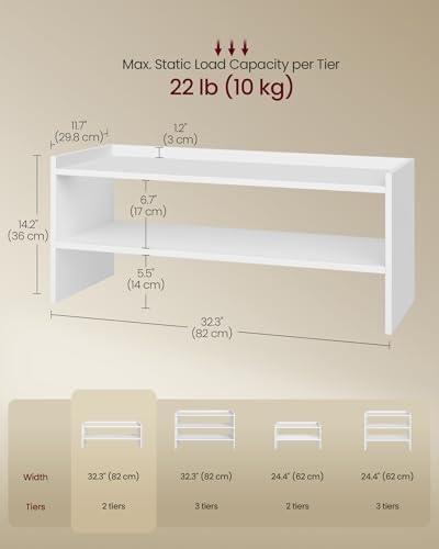 VASAGLE CUSTOS Collection - Shoe Rack for Closet | Home Organization - Image 4