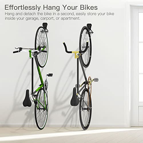 Housolution Bike Wall Mount with Fixed Hook, [4 Pack] Bike - Image 4