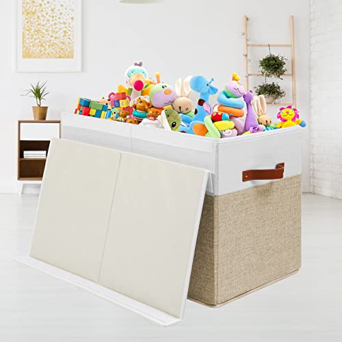 Large Toy Storage Box with Lid, Toy Chest Bin Boxes Basket - Image 5