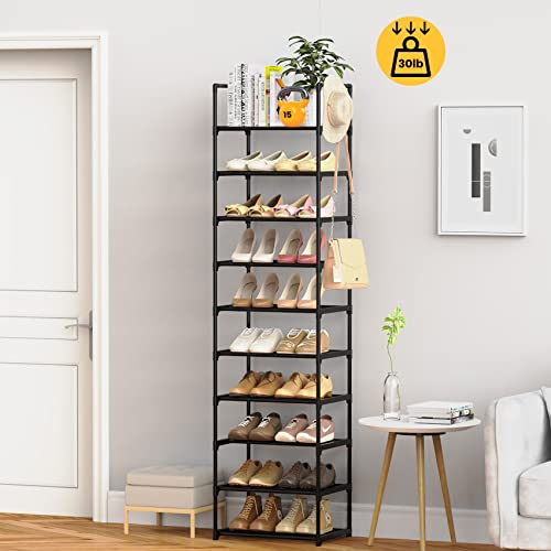 Narrow Shoe Rack 10 Tiers Tall Shoe Rack for Entryway Closet 20 - Image 3