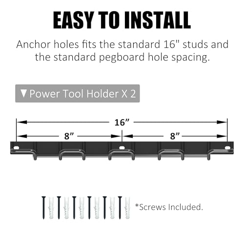 UNITEDPOWER Wall Mounted Power Tool Organizer Holder - Image 7