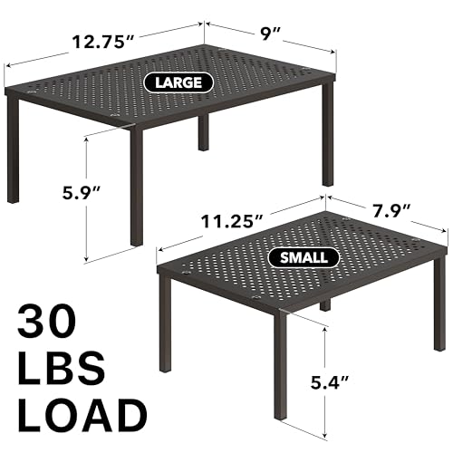 Simple Houseware Cabinet Counter Shelf Organizer w/Steel Surface - Image 4