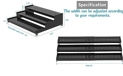 Jojocross Metal Spice Rack Organizer for Cabinet, 3 Tier - Image 7