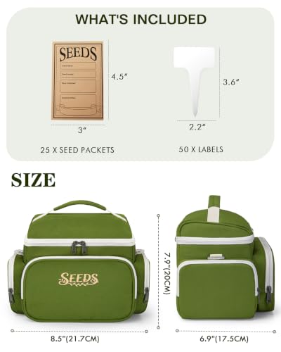 Seed Storage Organizer Insulated Bag, Garden Seed Saving Box - Image 4