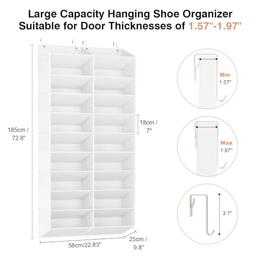 LANTEFUL Over the Door Shoe Organizer, Hanging Shoe | All Products - Image 4
