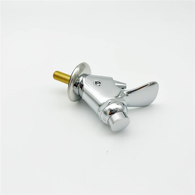 Outdoor Drinking Fountain Bubbler - Freeze Proof, Camping Faucet for 1/4 inch Tubes, Chrome finish