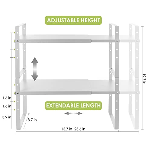 Across-Star Expandable Cabinet Shelf Organizer Rack, - Image 6